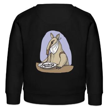 amei 79 - Kinder Organic Sweatshirt Mini Changer von Stanley/Stella - Schwarz - Hinten - AI Model Kid Male (0cm)