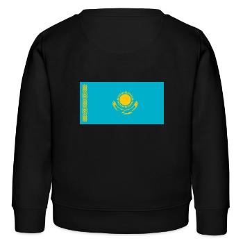 Drapeau national du Kazakhstan - Sweat enfant bio Stanley/Stella - noir - Dos - AI Model Kid Male (0cm)