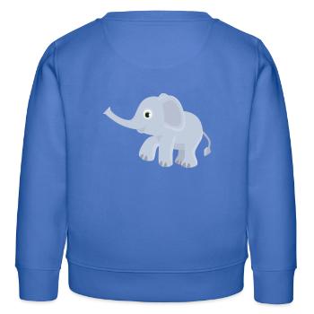 elef84 - Kinder Organic Sweatshirt Mini Changer von Stanley/Stella - carolina Blue - Hinten - AI Model Kid Female (0cm)