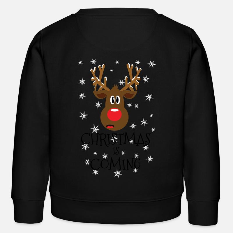 Noël approche neige - Sweat enfant bio Stanley/Stella - noir