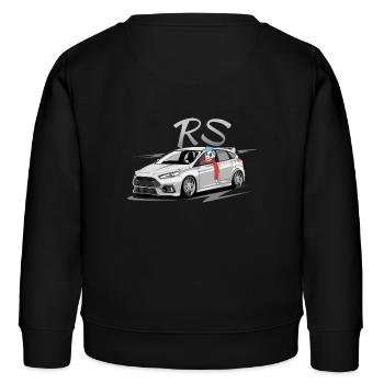 Focus MK3 RS skulldriver - Kinder Organic Sweatshirt Mini Changer von Stanley/Stella - Schwarz - Hinten - AI Model Kid Male (0cm)
