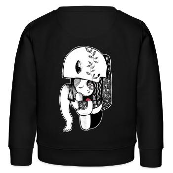 Sohn des Mondes - Kinder Organic Sweatshirt Mini Changer von Stanley/Stella - Schwarz - Hinten - AI Model Kid Male (0cm)