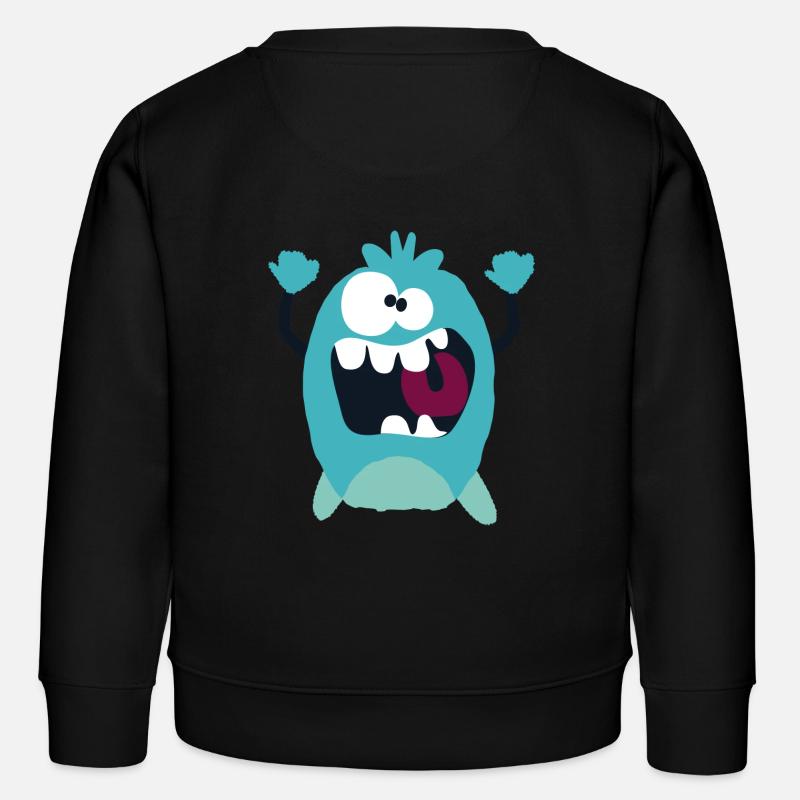 Alexandro - Monster Cool Collection - Kinder Organic Sweatshirt Mini Changer von Stanley/Stella - Schwarz
