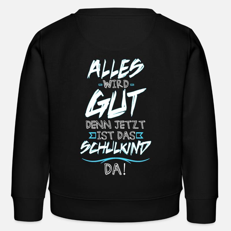 Garçon d'écolier - Sweat enfant bio Stanley/Stella - noir