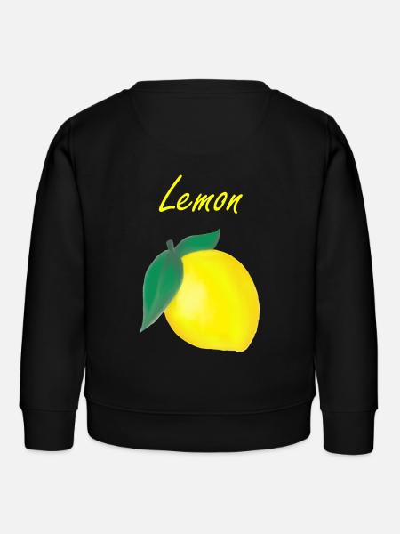 Lemon - Zitrone - Kinder Organic Sweatshirt Mini Changer von Stanley/Stella - Schwarz