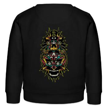 TOTEM TECHNO - Sweat enfant bio Stanley/Stella - noir - Dos - AI Model Kid Male (0cm)