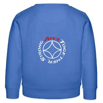 Singes ensemble fort // singes ensemble fort - Sweat enfant bio Stanley/Stella - carolina blue - Dos - AI Model Kid Female (0cm)