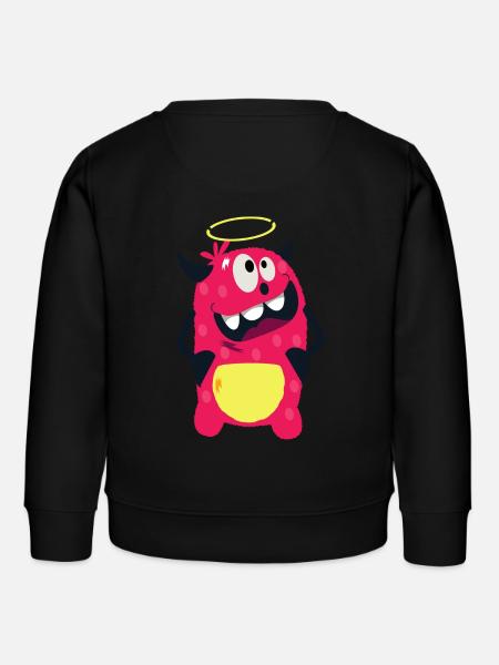Liebes Knuddelmonster - Kinder Organic Sweatshirt Mini Changer von Stanley/Stella - Schwarz