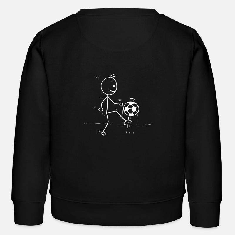 Fussball - Kinder Organic Sweatshirt Mini Changer von Stanley/Stella - Schwarz