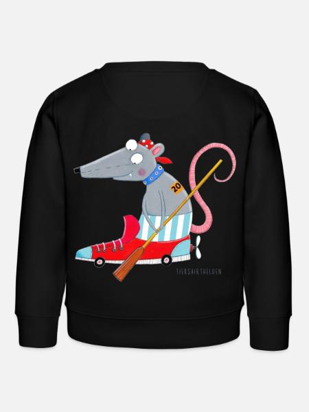 Matze Mausezahn - Kids Organic Sweatshirt by Stanley/Stella - black