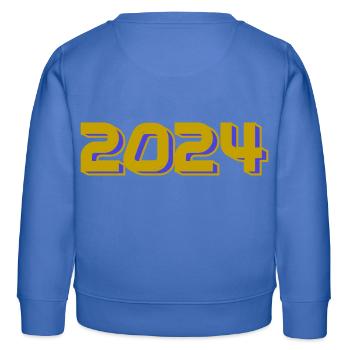 2024 - Kinder Organic Sweatshirt Mini Changer von Stanley/Stella - carolina Blue - Hinten - AI Model Kid Female (0cm)