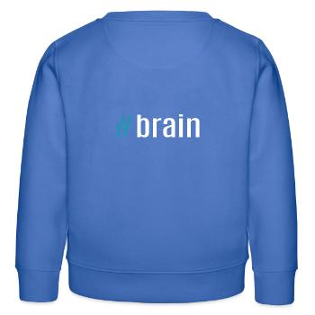 Brain - Kinder Organic Sweatshirt Mini Changer von Stanley/Stella - carolina Blue - Hinten - AI Model Kid Female (0cm)