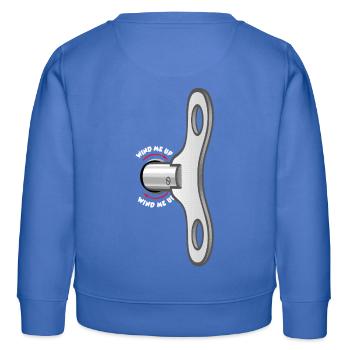 Zieh mich auf - Kinder Organic Sweatshirt Mini Changer von Stanley/Stella - carolina Blue - Hinten - AI Model Kid Female (0cm)