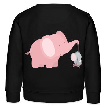 amitié inhabituelle - Sweat enfant bio Stanley/Stella - noir - Dos - AI Model Kid Male (0cm)