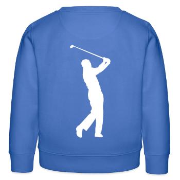 Golf Golfer Golfspieler Golfplatz - Kinder Organic Sweatshirt Mini Changer von Stanley/Stella - carolina Blue - Hinten - AI Model Kid Female (0cm)