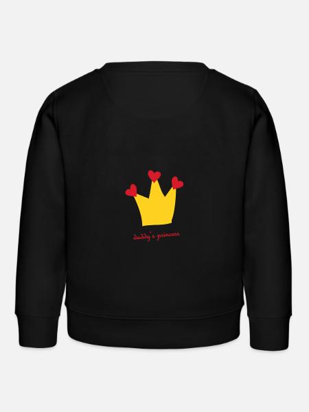 Princesse de papa - Sweat enfant bio Stanley/Stella - noir