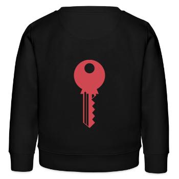 key - Kids Organic Sweatshirt by Stanley/Stella - black - Back - AI Model Kid Male (0cm)