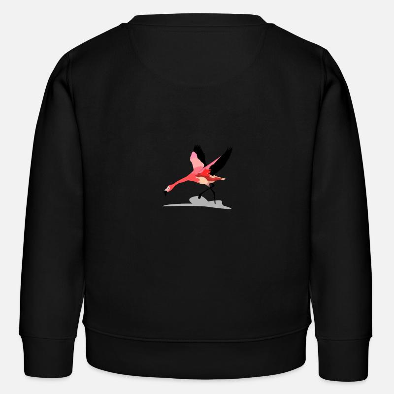 Flamingo - Kinder Organic Sweatshirt Mini Changer von Stanley/Stella - Schwarz