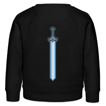 Iron Sword - Kids Organic Sweatshirt by Stanley/Stella - black - Back - AI Model Kid Male (0cm)