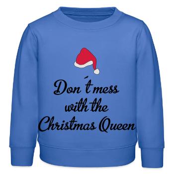 Weihnachten - Kinder Organic Sweatshirt Mini Changer von Stanley/Stella - carolina Blue - Vorne - AI Model Kid Female (0cm)
