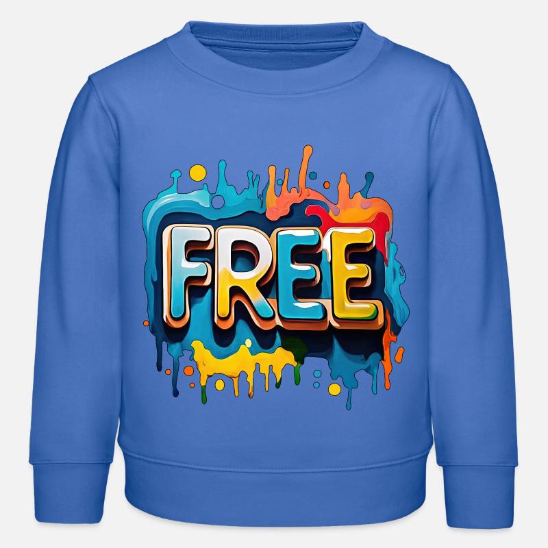 Freei, Frei, Freiheit - Kinder Organic Sweatshirt Mini Changer von Stanley/Stella - carolina Blue