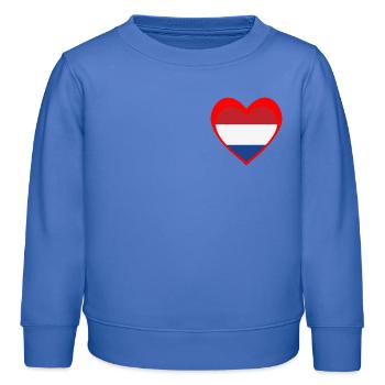 Nederland Hart – Liefde voor Nederland - Sweat enfant bio Stanley/Stella - carolina blue - Devant - AI Model Kid Female (0cm)