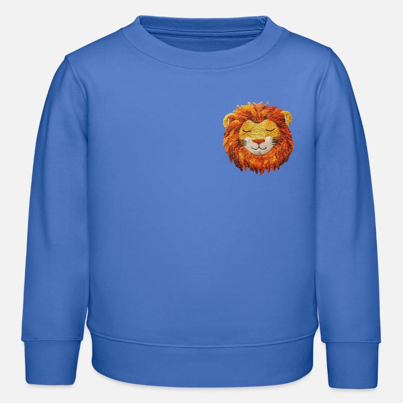Schlafender Löwe - Kinder Organic Sweatshirt Mini Changer von Stanley/Stella - carolina Blue