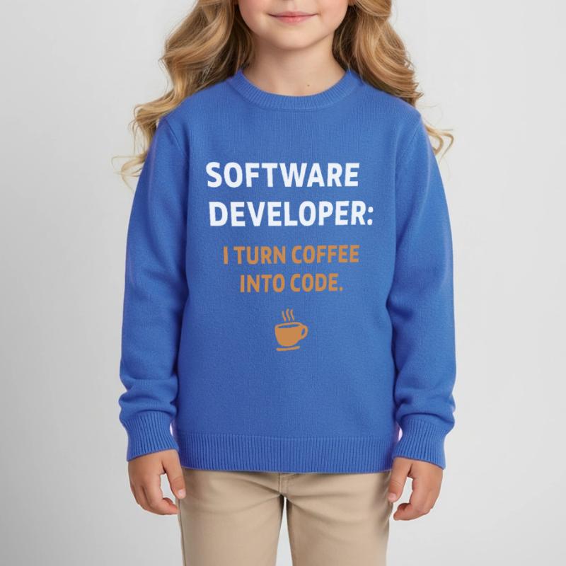 Software Developer - Coffee Edition Kinder Organic Sweatshirt Mini Changer von Stanley/Stella