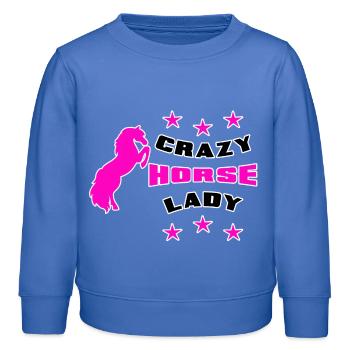 Crazy Horse Lady - Kinder Organic Sweatshirt Mini Changer von Stanley/Stella - carolina Blue - Vorne - AI Model Kid Female (0cm)