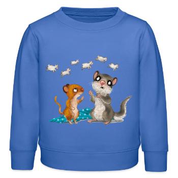 Der kleine Siebenschläfer Und Seine Schnuffeldecke - Kinder Organic Sweatshirt Mini Changer von Stanley/Stella - carolina Blue - Vorne - AI Model Kid Female (0cm)