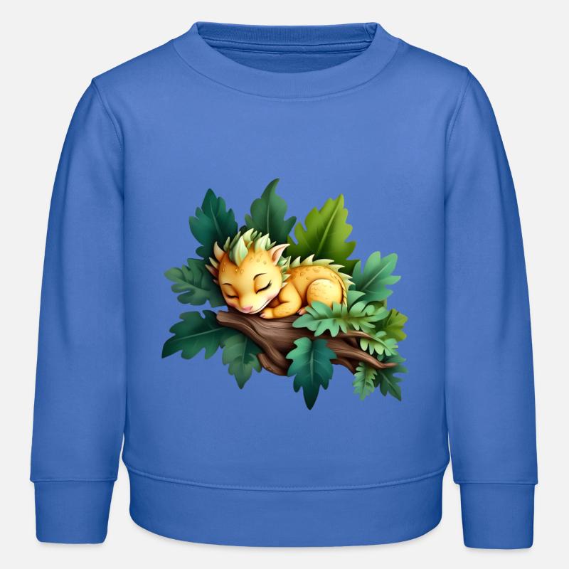 Dragon de bois endormi 2024 - Sweat enfant bio Stanley/Stella - carolina blue