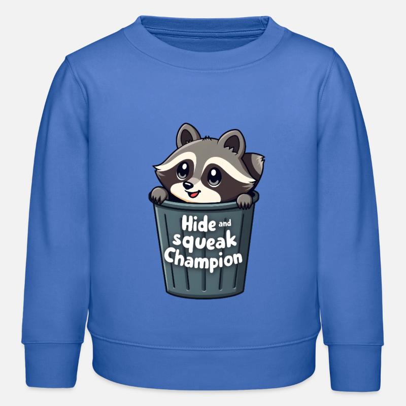 Champion de cache-cache et de grincement - Sweat enfant bio Stanley/Stella - carolina blue