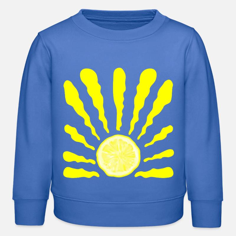 SOLEIL D’ÉTÉ CITRON - Sweat enfant bio Stanley/Stella - carolina blue