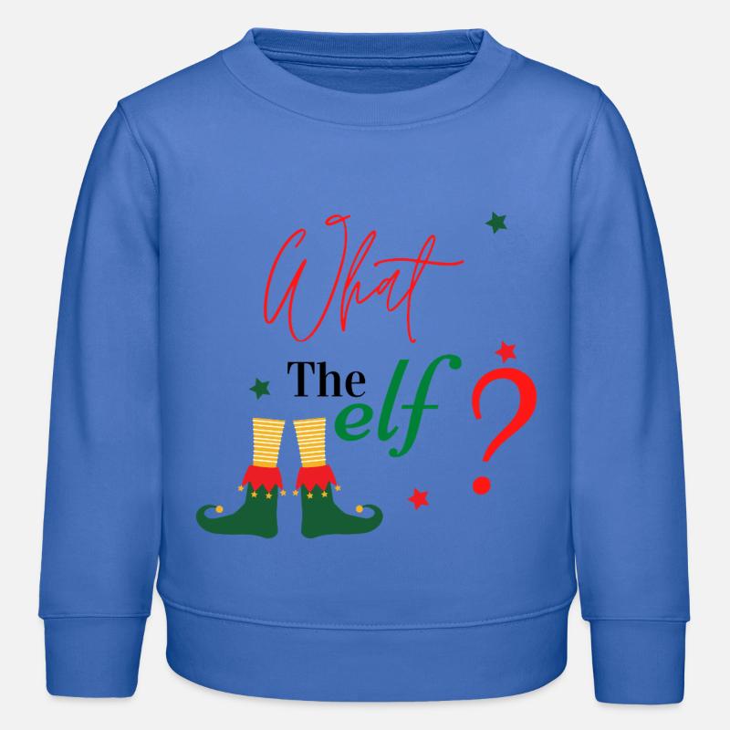 What The Elf? - Kinder Organic Sweatshirt Mini Changer von Stanley/Stella - carolina Blue