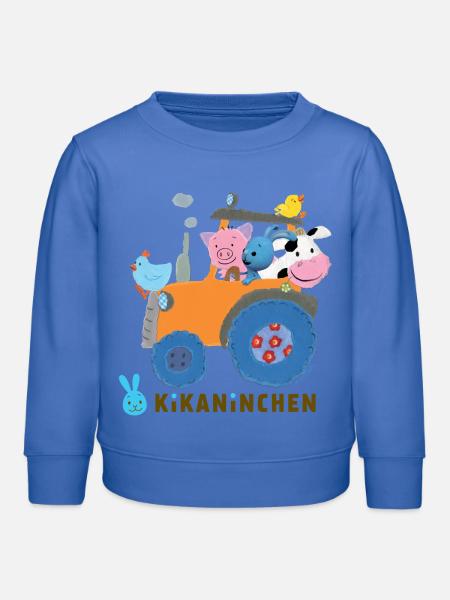 KiKANiNCHEN Ausflug Mit Traktor - Kinder Organic Sweatshirt Mini Changer von Stanley/Stella - carolina Blue
