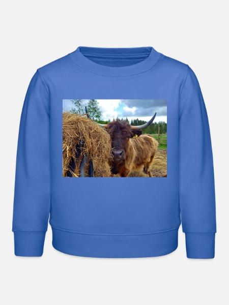 Neugierig - Kinder Organic Sweatshirt Mini Changer von Stanley/Stella - carolina Blue