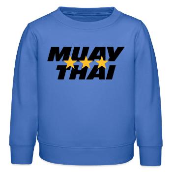 Muay Thai - Kinder Organic Sweatshirt Mini Changer von Stanley/Stella - carolina Blue - Vorne - AI Model Kid Female (0cm)