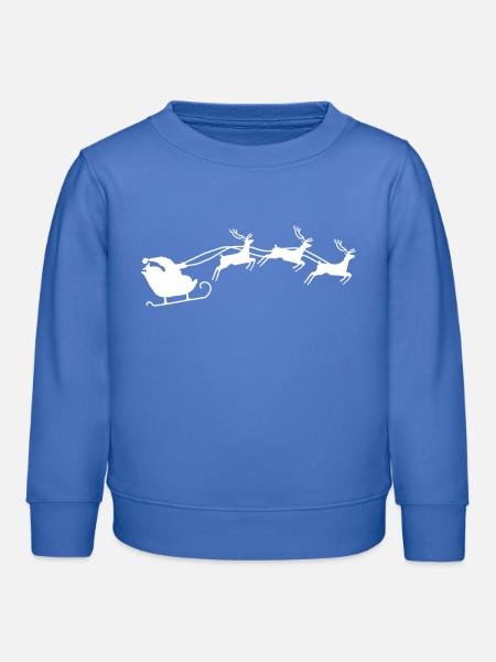 Weihnachtsmann mit Schlitten - Kinder Organic Sweatshirt Mini Changer von Stanley/Stella - carolina Blue