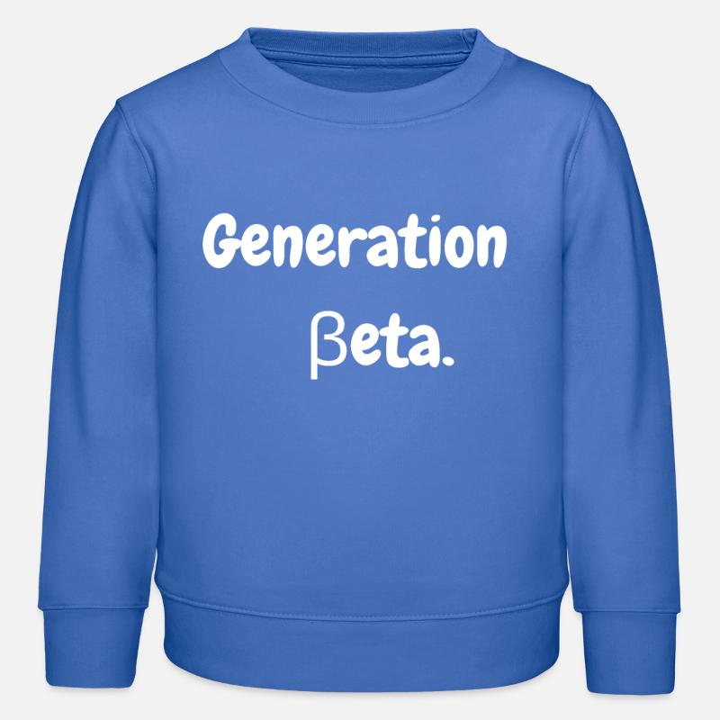 Generation Beta - Kinder Organic Sweatshirt Mini Changer von Stanley/Stella - carolina Blue