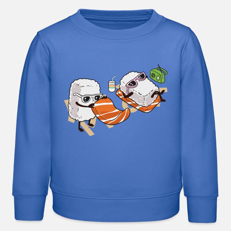 Sushis d’été - Sweat enfant bio Stanley/Stella - carolina blue