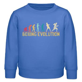 Boxing Evolution Progression Design - Sweat enfant bio Stanley/Stella - carolina blue - Devant - AI Model Kid Female (0cm)