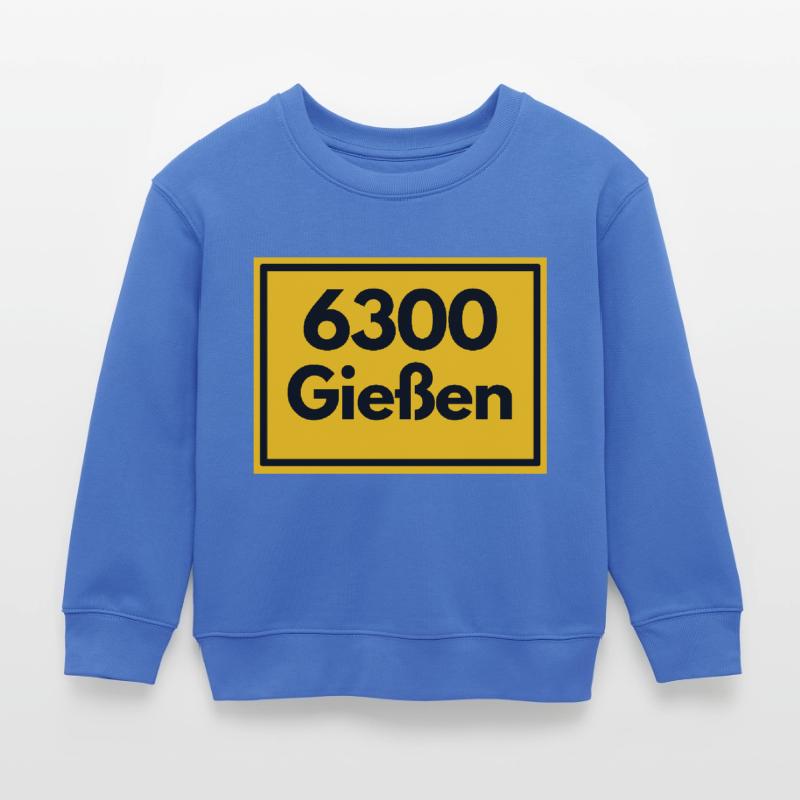 OLD POSTCODE ZIP CODE RETRO 6300 GIESSEN Kids Organic Sweatshirt by Stanley/Stella