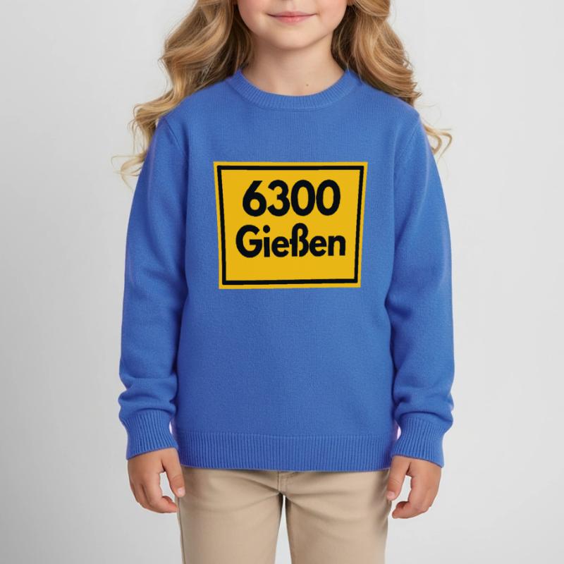OLD POSTCODE ZIP CODE RETRO 6300 GIESSEN Kids Organic Sweatshirt by Stanley/Stella