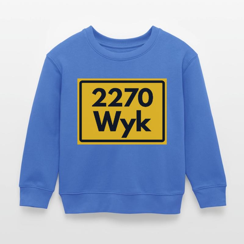 OLD POSTCODE POSTCODE RETRO 2270 WYK – FÖHR INSEL Kids Organic Sweatshirt by Stanley/Stella