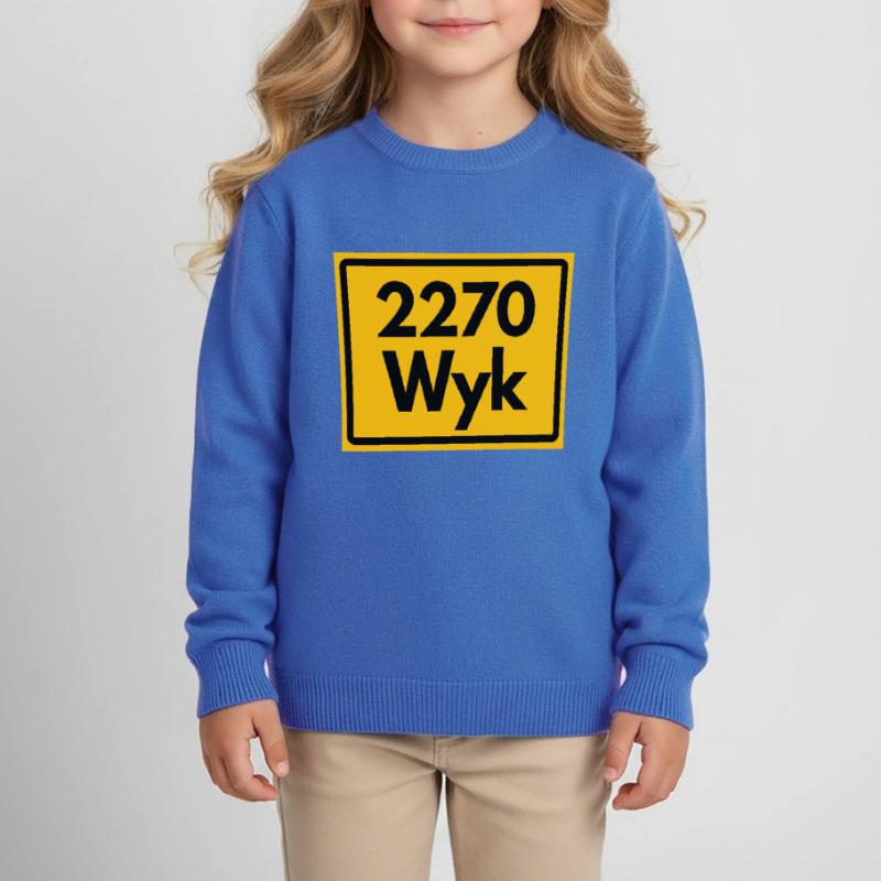 OLD POSTCODE POSTCODE RETRO 2270 WYK – FÖHR INSEL Kids Organic Sweatshirt by Stanley/Stella
