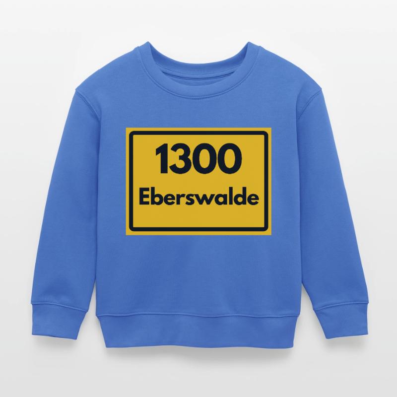 OLD POSTCODE ZIP CODE RETRO 1300 EBERSWALDE HEIMAT Kids Organic Sweatshirt by Stanley/Stella
