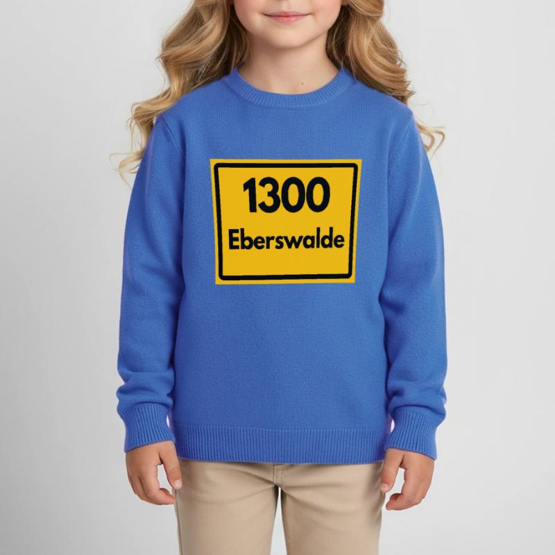 OLD POSTCODE ZIP CODE RETRO 1300 EBERSWALDE HEIMAT Kids Organic Sweatshirt by Stanley/Stella