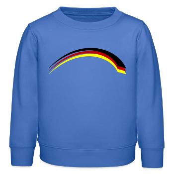 Drapeau de l’Allemagne - Sweat enfant bio Stanley/Stella - carolina blue - Devant - AI Model Kid Female (0cm)