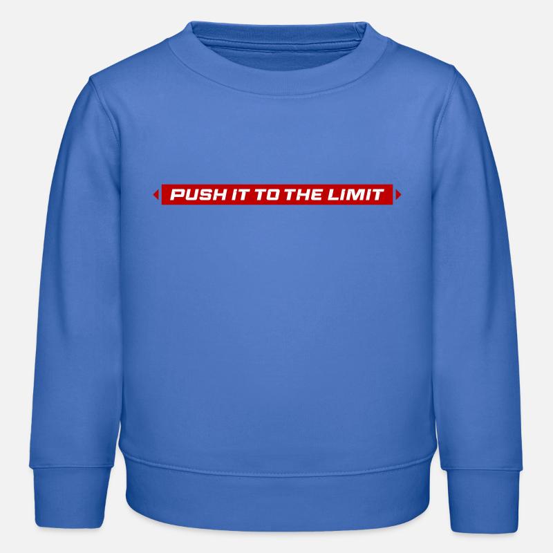 Poussez ça à la limite - Sweat enfant bio Stanley/Stella - carolina blue