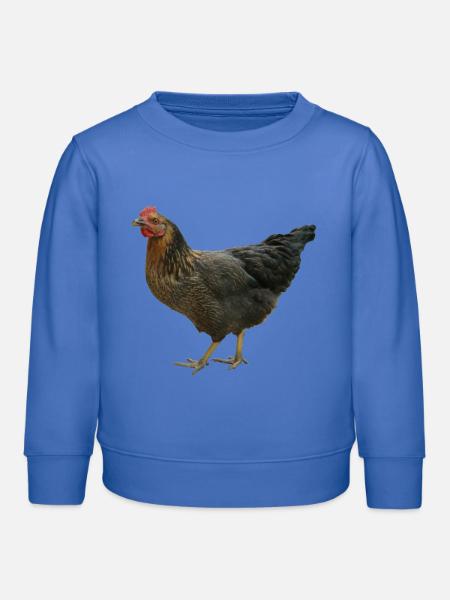schwarzes Huhn - Kinder Organic Sweatshirt Mini Changer von Stanley/Stella - carolina Blue